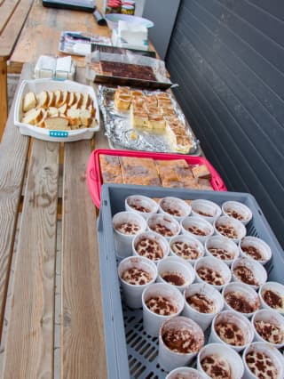 Erfrischungen süße Snacks